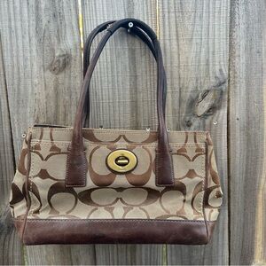 Vintage Coach 11557 Hampton Madeline Signature Satchel Handbag